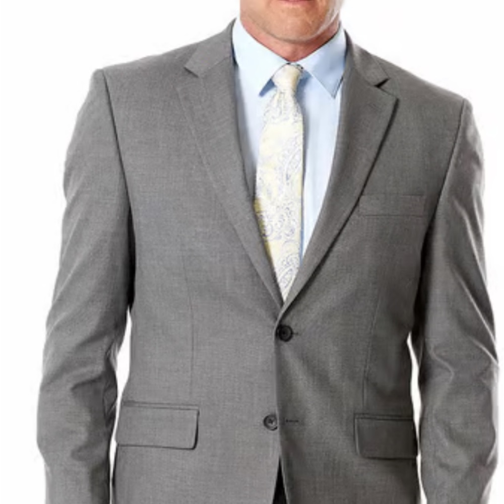 Men's Gray Suit - Jacket 42R and Pants 36x30 SLIM FIT